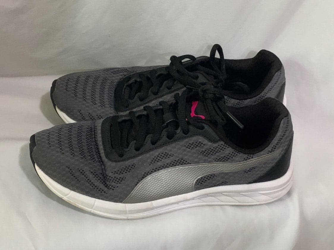 Puma Meteor Running Shoes Gray Low Top - Thumbnail 2