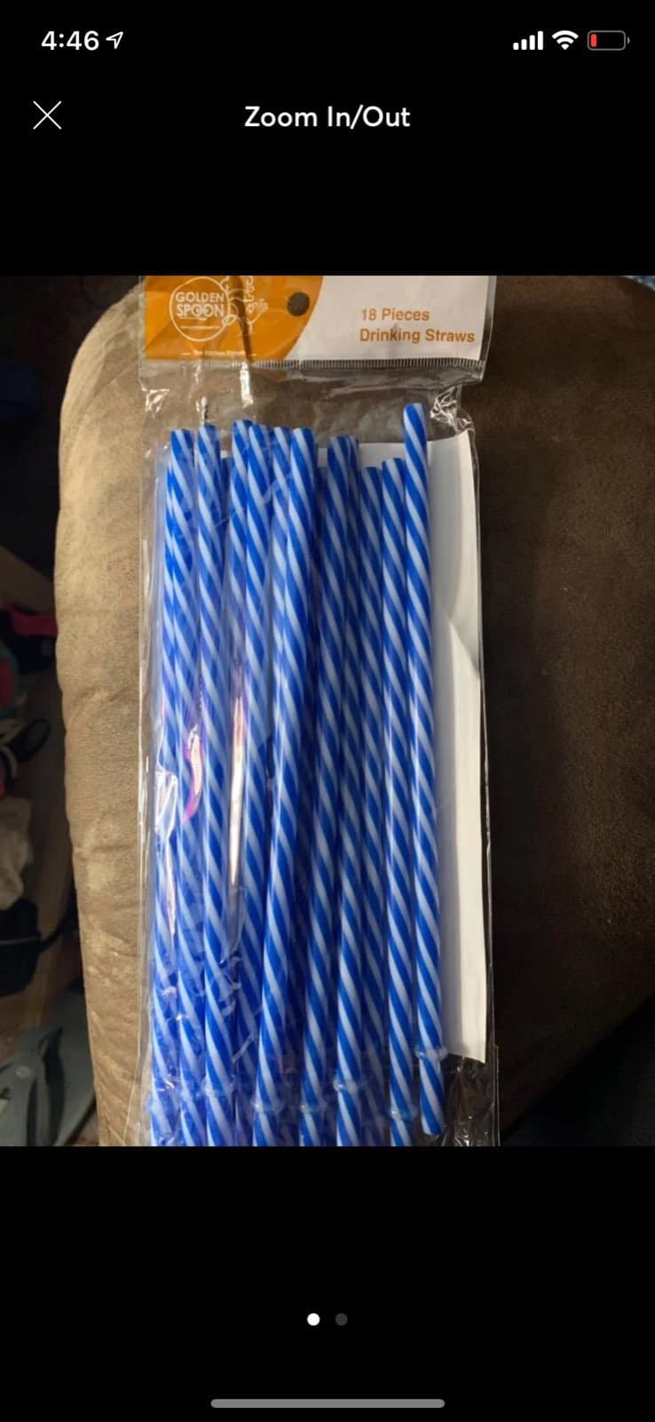36 Reusable Plastic Straws w Brush - Thumbnail 2