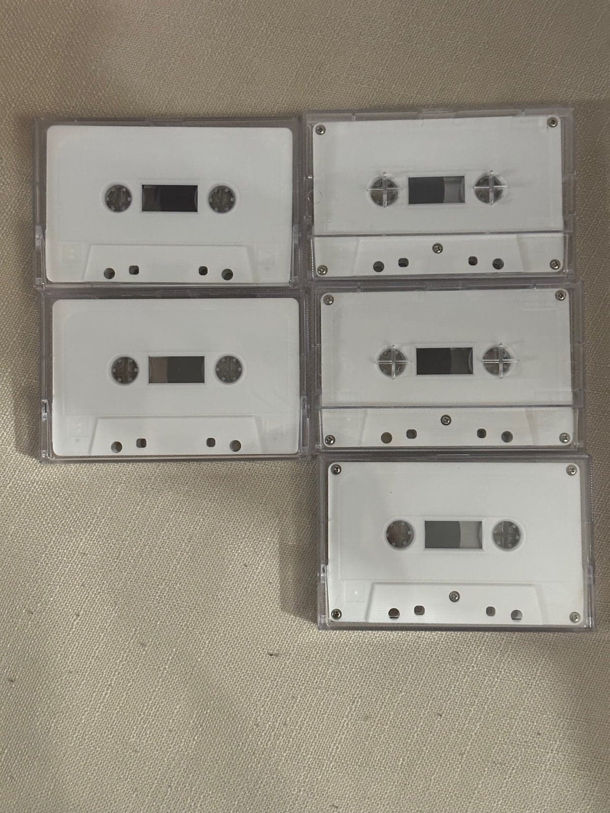 LEADERLESS 90 Minute BLANK CASSETTE TAPES Lot Of 5 Vintage 80s - Thumbnail 3