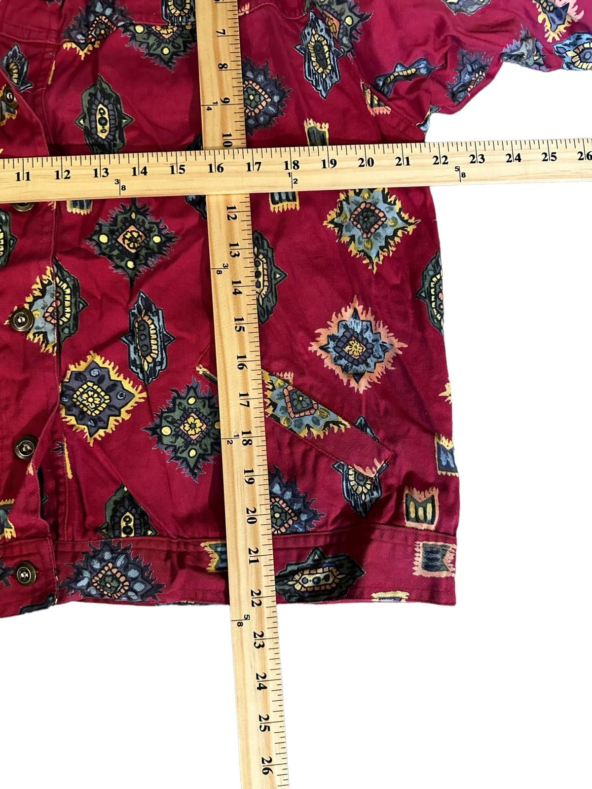 Vtg Womens Brownstone Studio Large blazer/shirt Western Art wear - Thumbnail 3