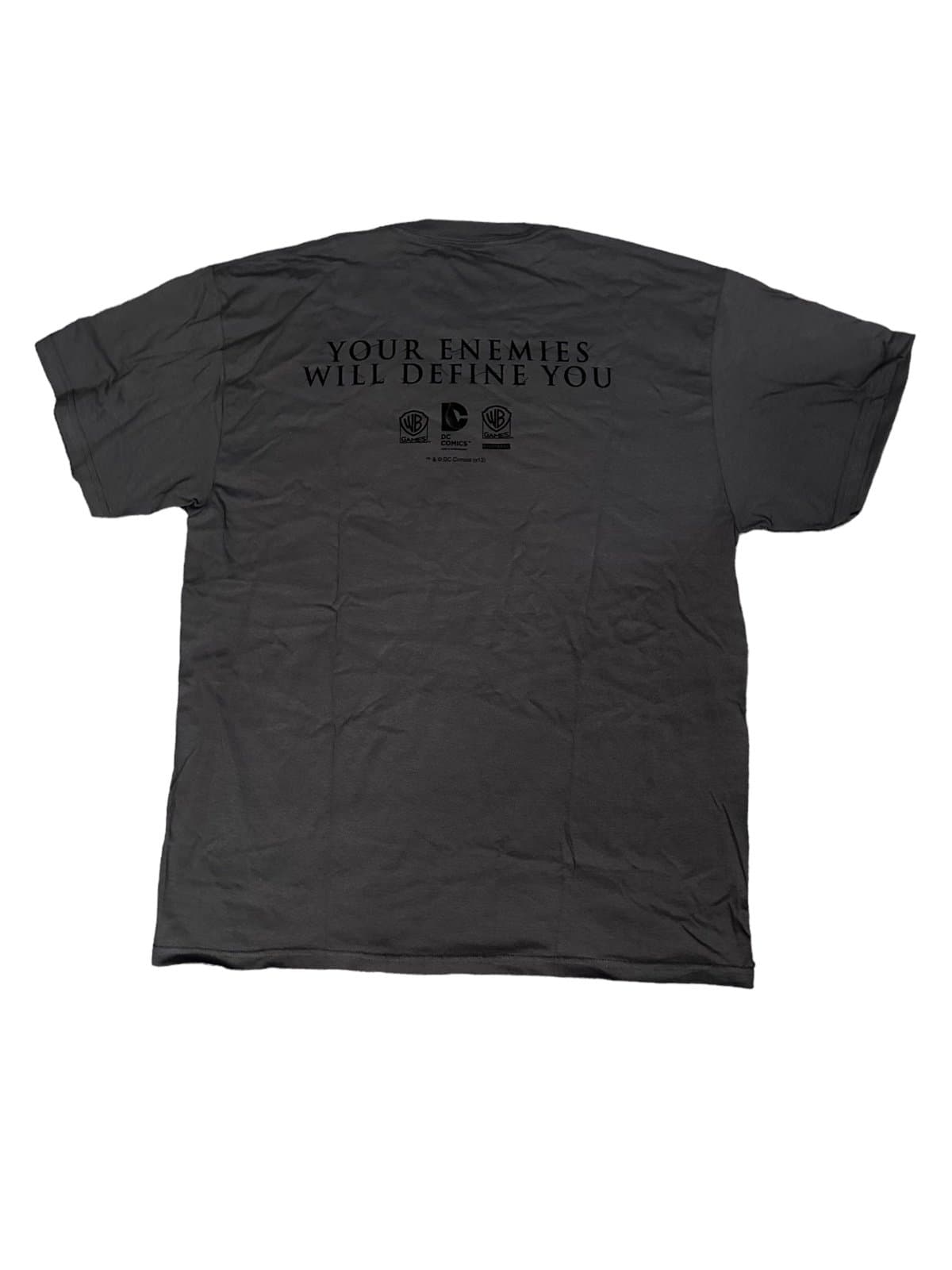 Mens Batman Arkham Origins Warner Brothers Video Game Promo T Shirt - Grey XL - Thumbnail 3