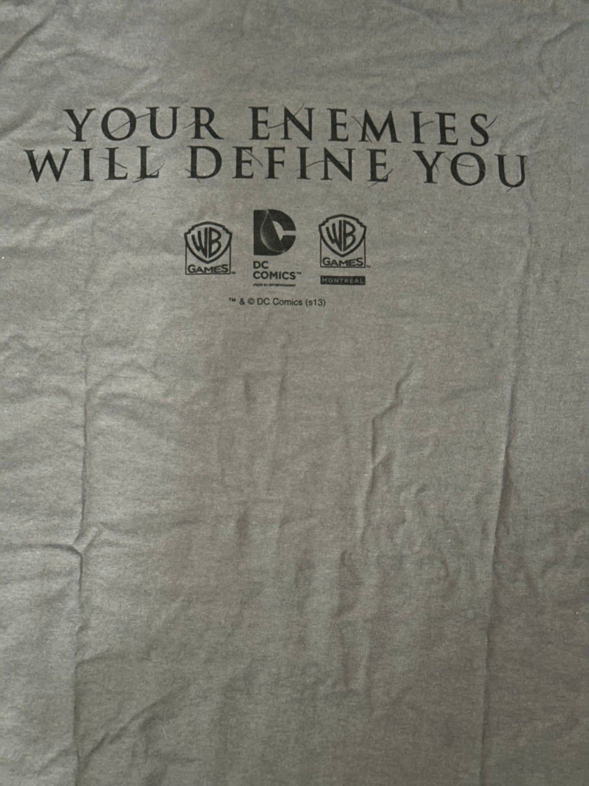 Mens Batman Arkham Origins Warner Brothers Video Game Promo T Shirt - Grey XL - Thumbnail 5