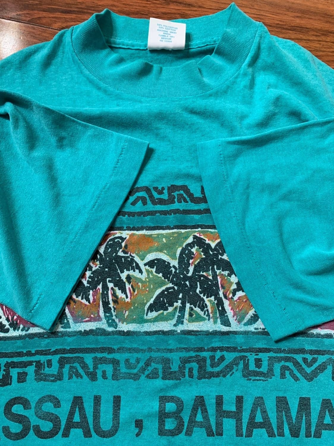 90s Bravo Breakaway Inc Vintage Tourist Bahamas T-Shirt single stitch - Thumbnail 4