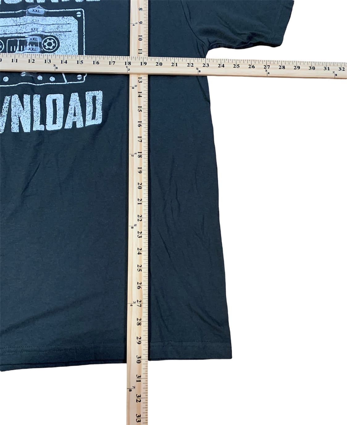 Original Download Cassette Tape T-Shirt Mens 2X Grey Retro - Thumbnail 3