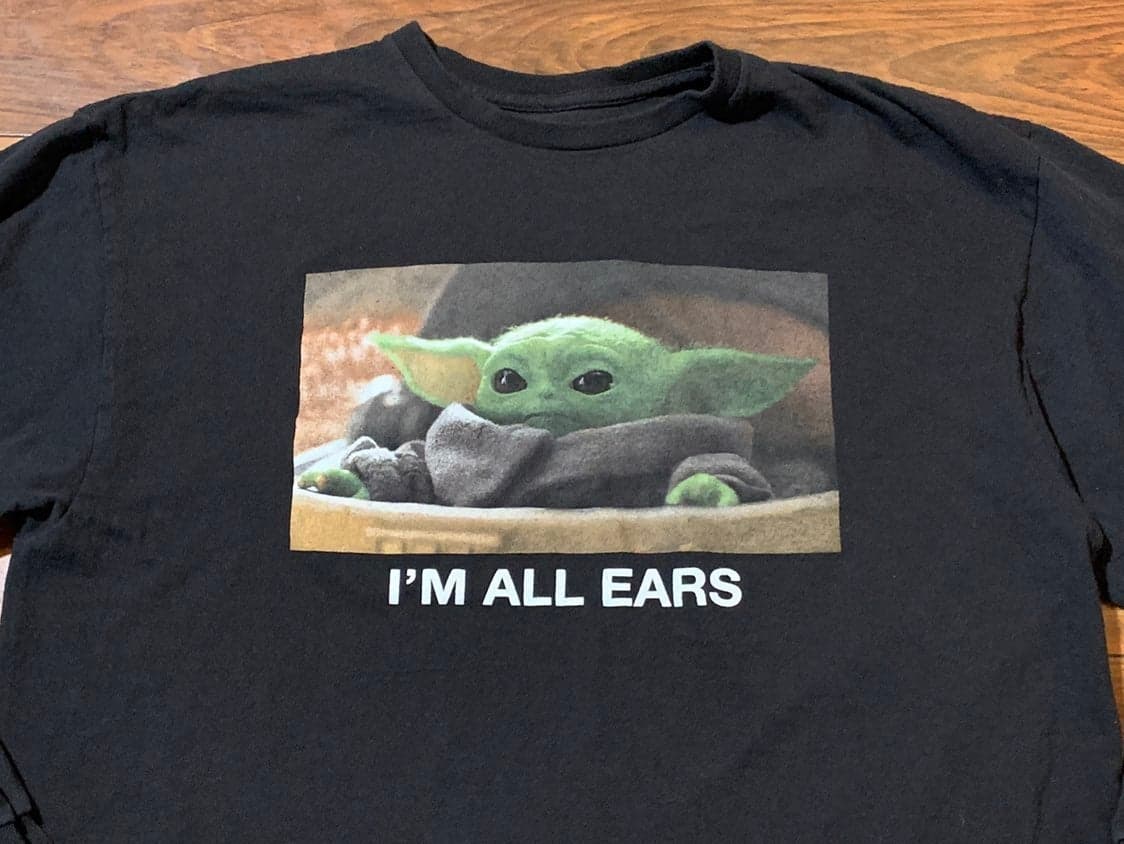 Long Sleeve Fifth Sun Star Wars Mandalorian baby yoda t-Shirt - Thumbnail 2