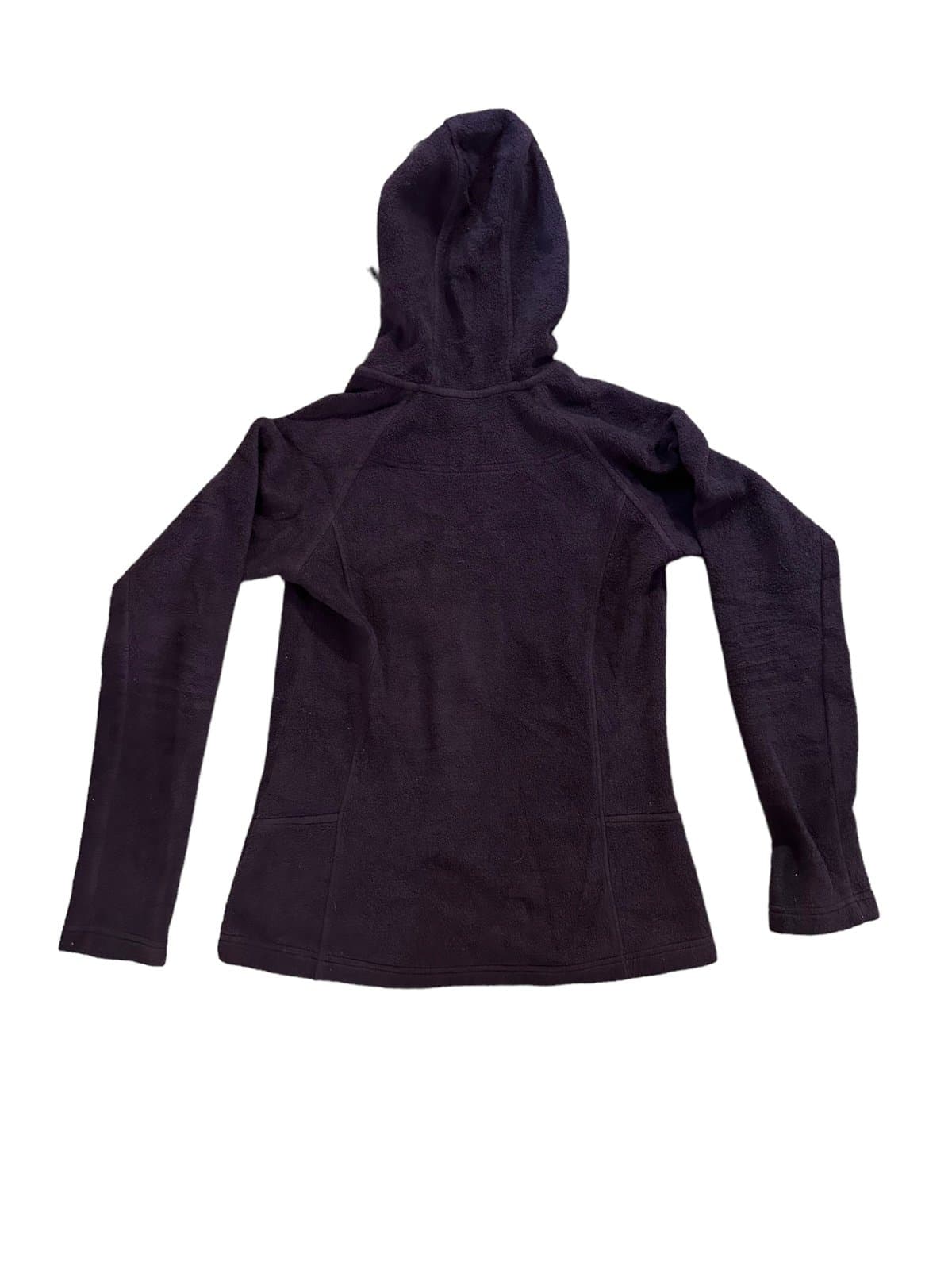 Columbia Sweater Womens Small Purple Fleece Hooded Full Zip Pockets Long Sleeve - Thumbnail 4