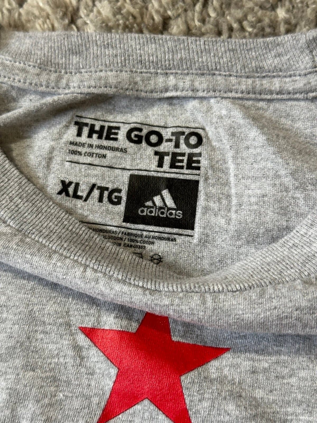 RFCF Plus Ultra Spain T-Shirt Soccer Adidas The Go-To Tee Men’s XL Gray Futbol - Thumbnail 4