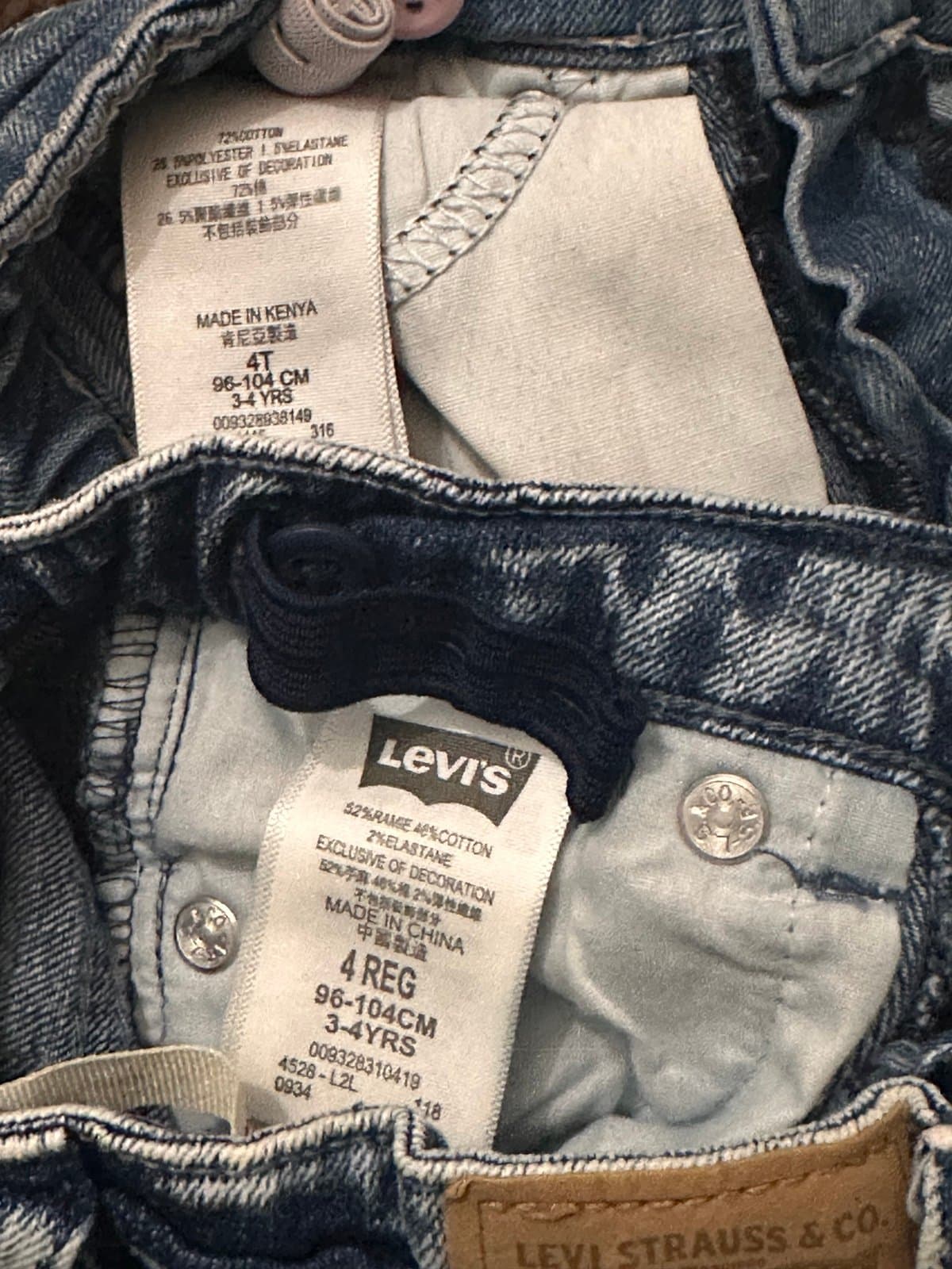 Toddler 4T Levis Bermuda Shorts and Jeans - Thumbnail 4