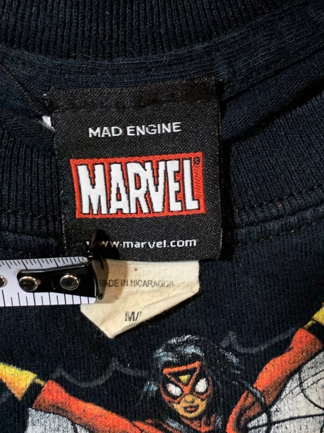 Vintage Mad Engine Marvel All Over Print Character Tee Mens Medium T-Shirt - Thumbnail 4
