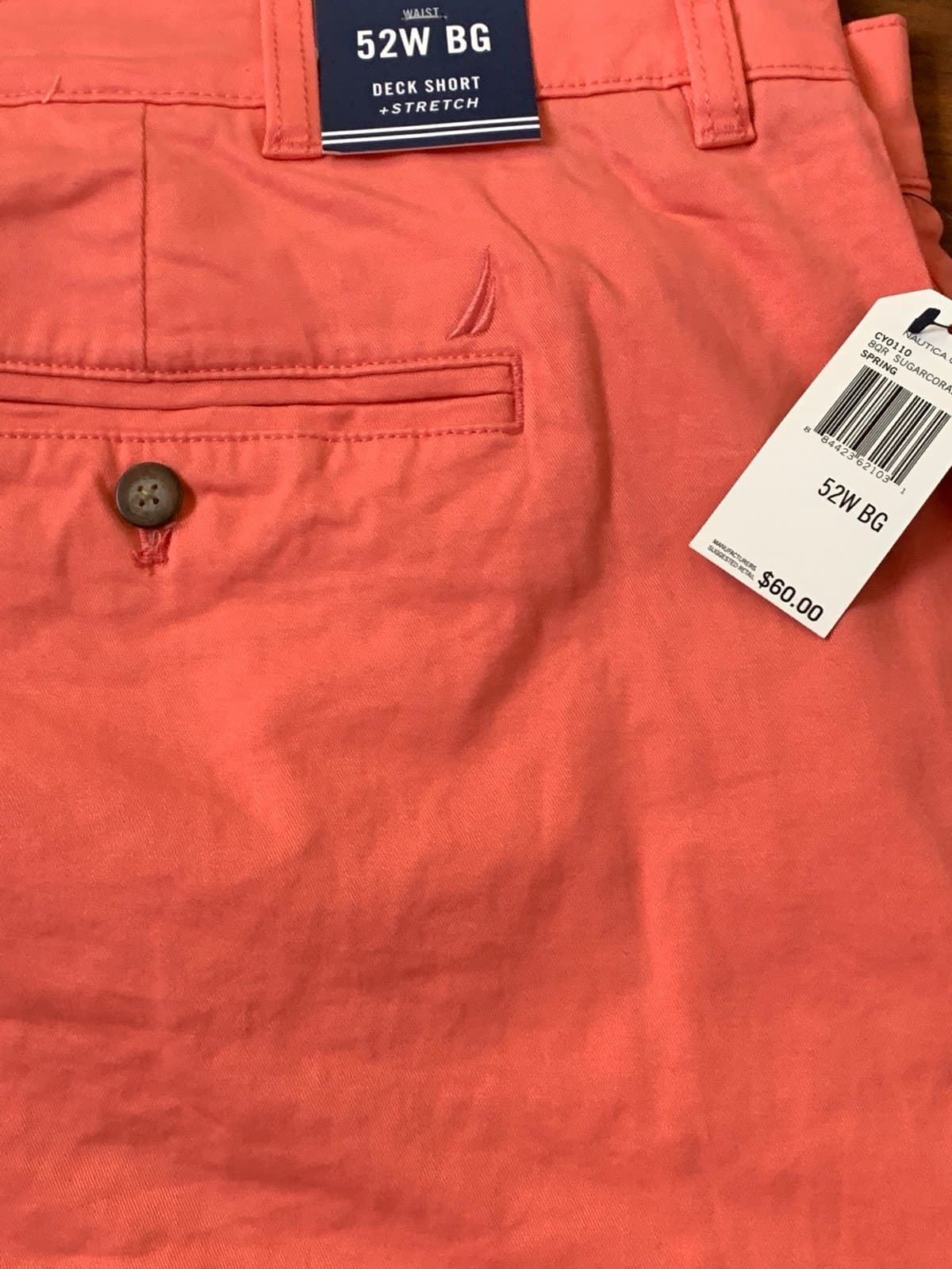Nautica BIG & TALL CLASSIC FIT DECK SHORTS Stretch 52W Casual Dress Men's - Thumbnail 5