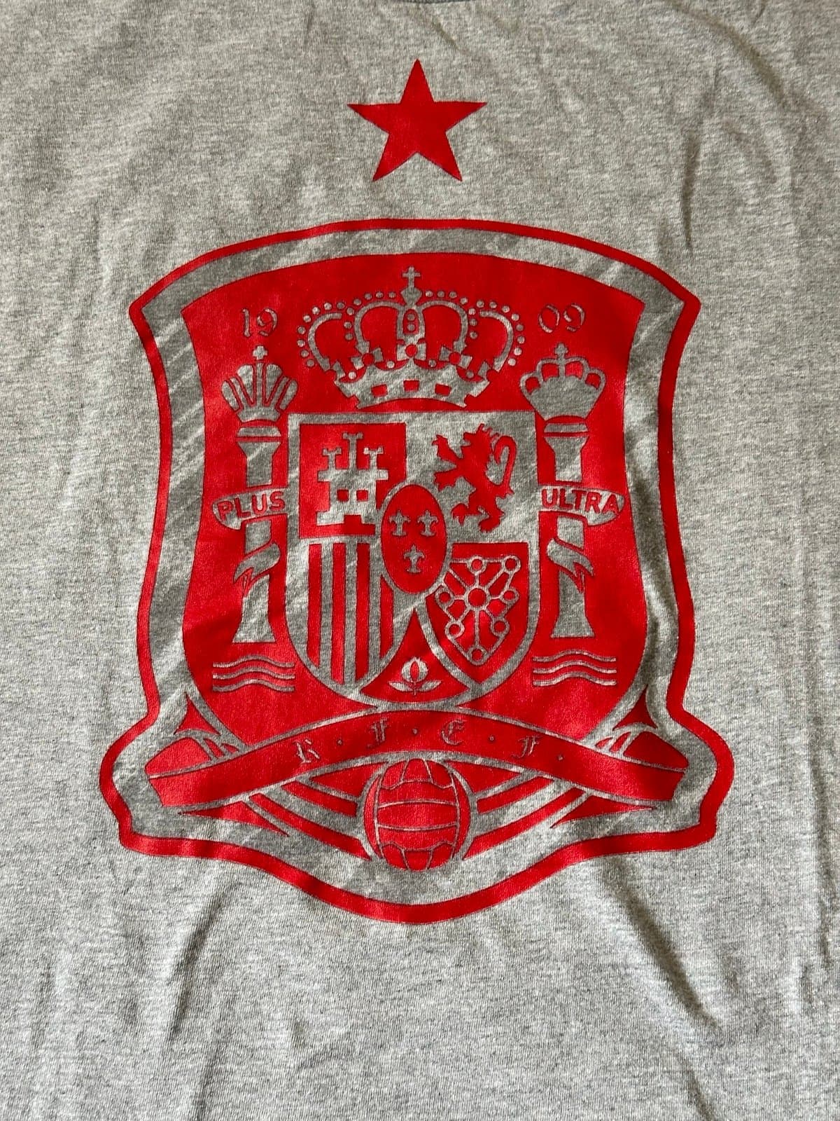 RFCF Plus Ultra Spain T-Shirt Soccer Adidas The Go-To Tee Men’s XL Gray Futbol - Thumbnail 2