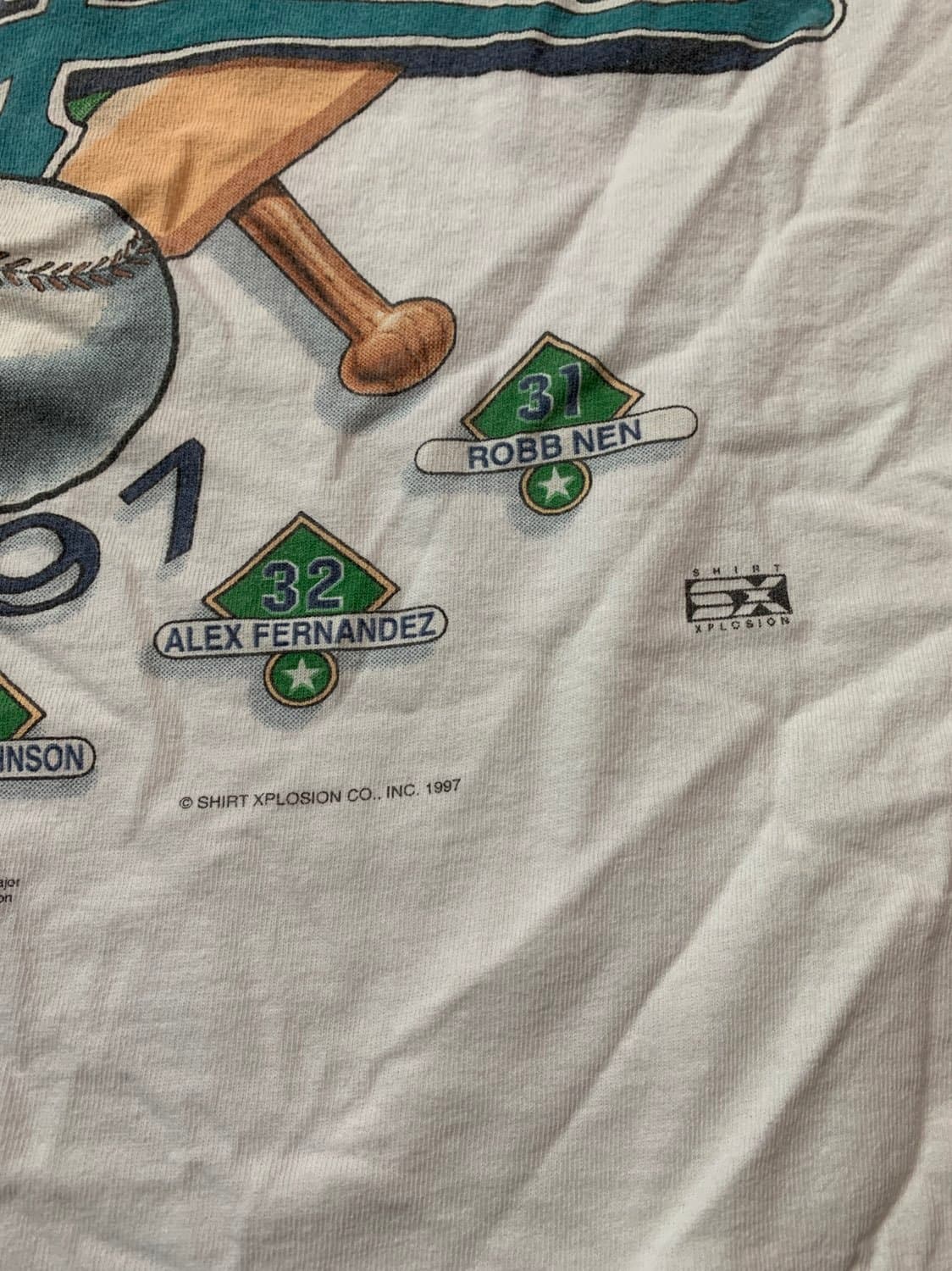 Vintage 1997 Florida Marlins League Champions Shirt - Thumbnail 5