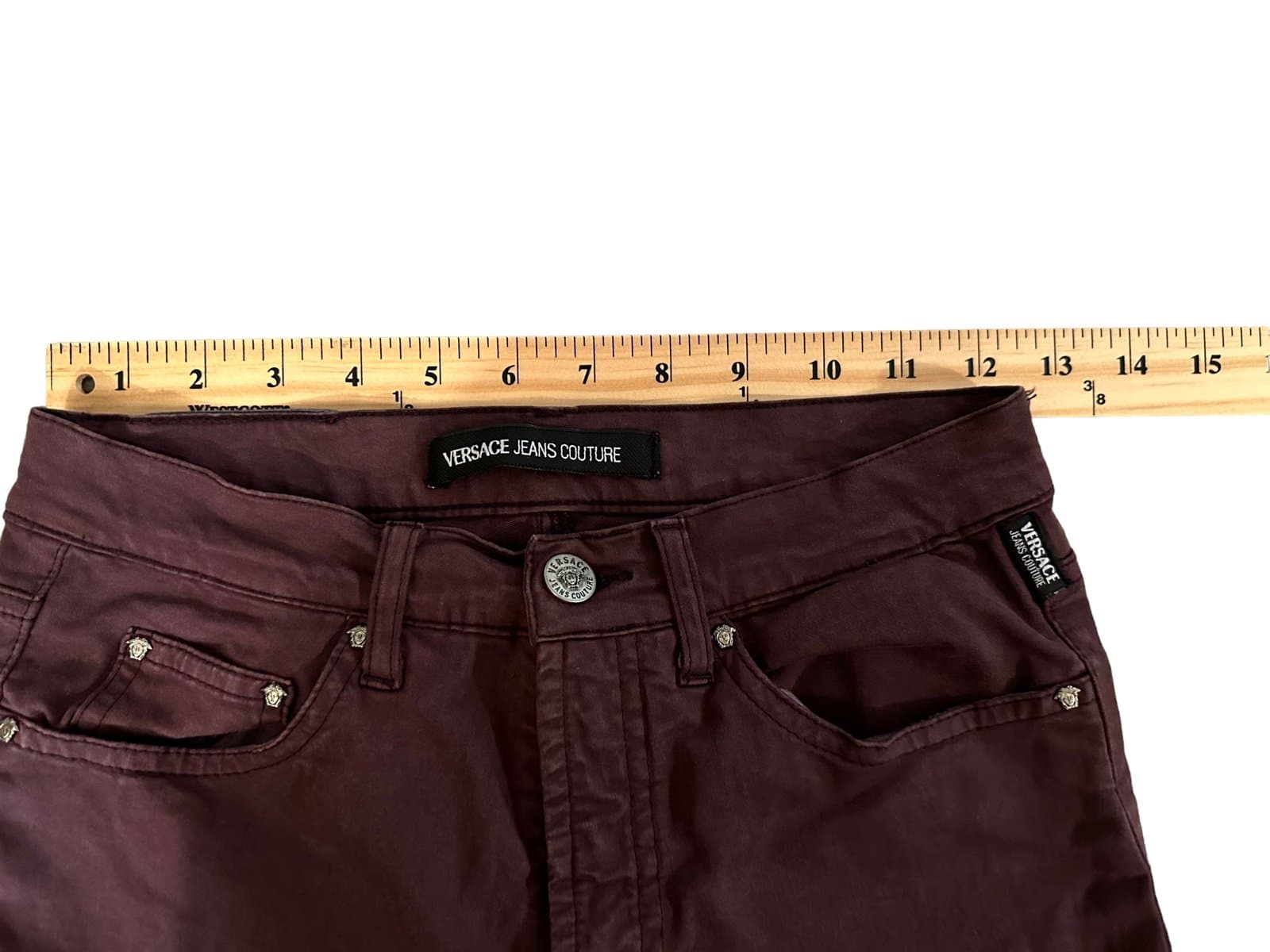 Versace Jeans Couture Womens Purple Pants - Thumbnail 4