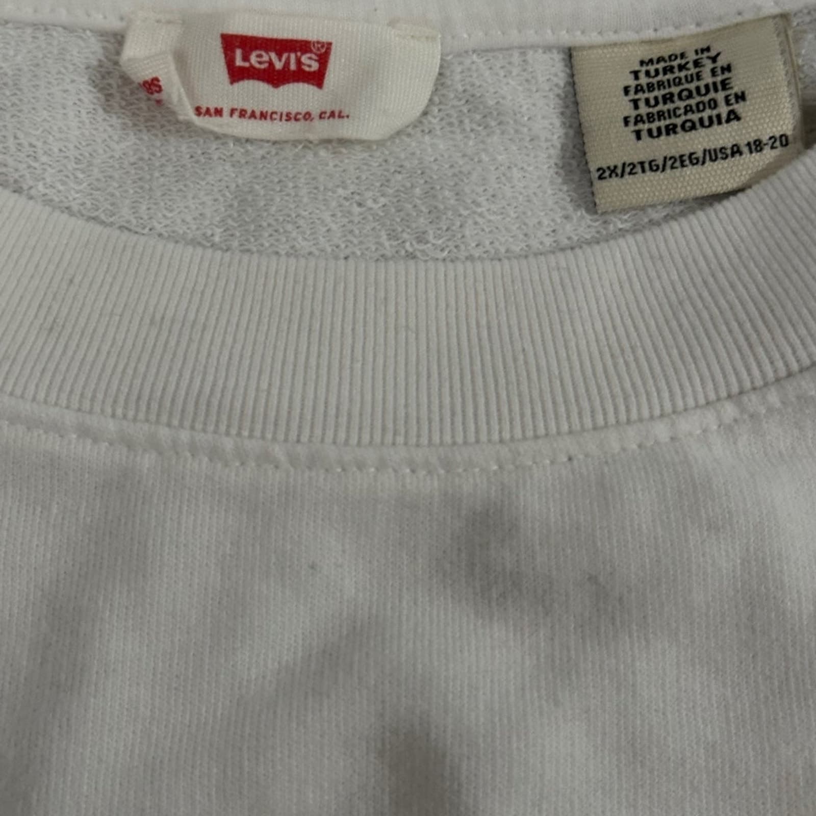 Women’s Levi’s Crewneck Sweatshirt w Palm Trees 2X - Thumbnail 5