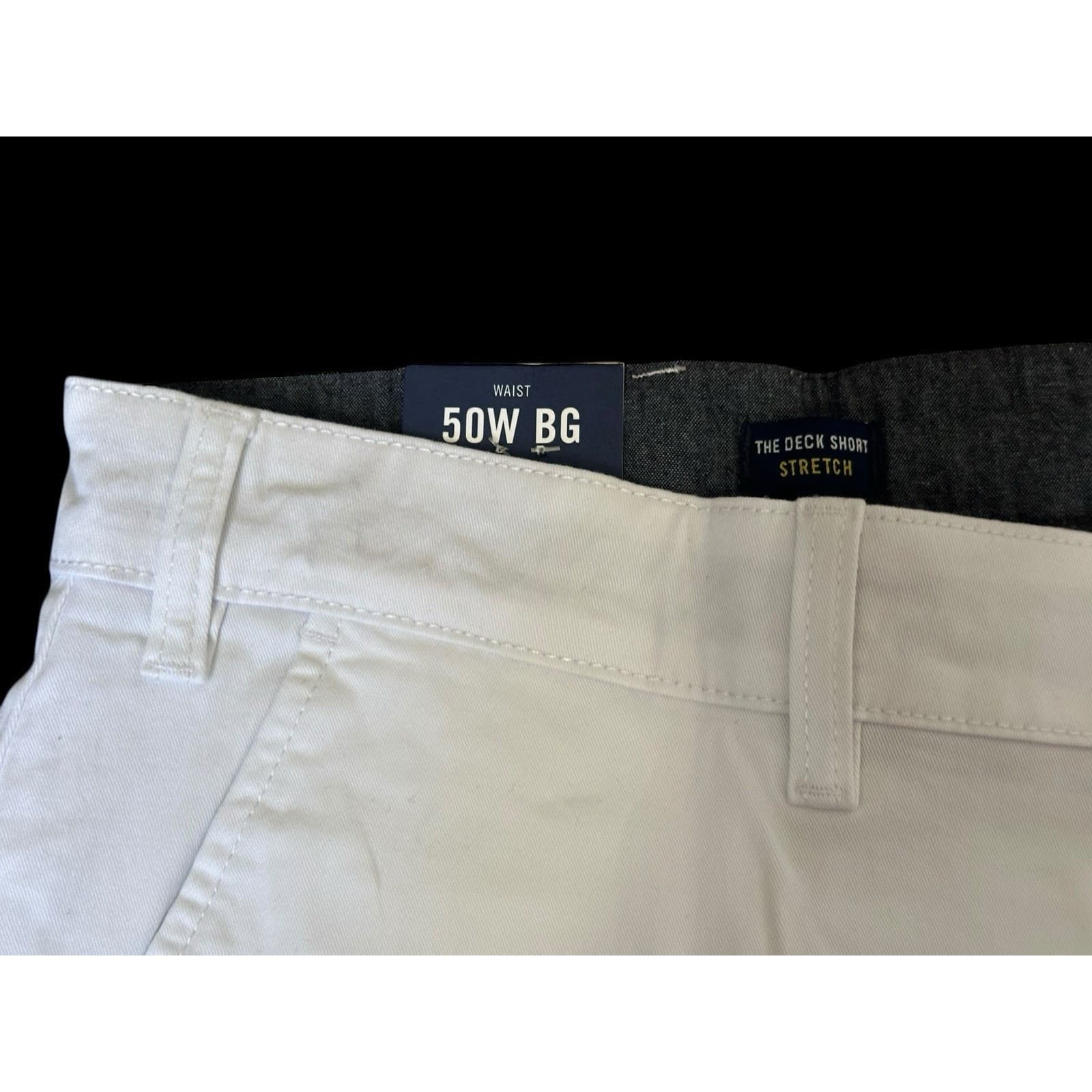 Nautica Size 50WBG White Cotton Deck Shorts New With Tag - Thumbnail 5