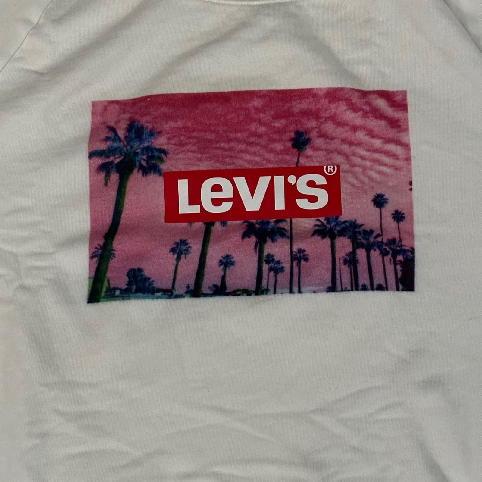 Women’s Levi’s Crewneck Sweatshirt w Palm Trees 2X - Thumbnail 4