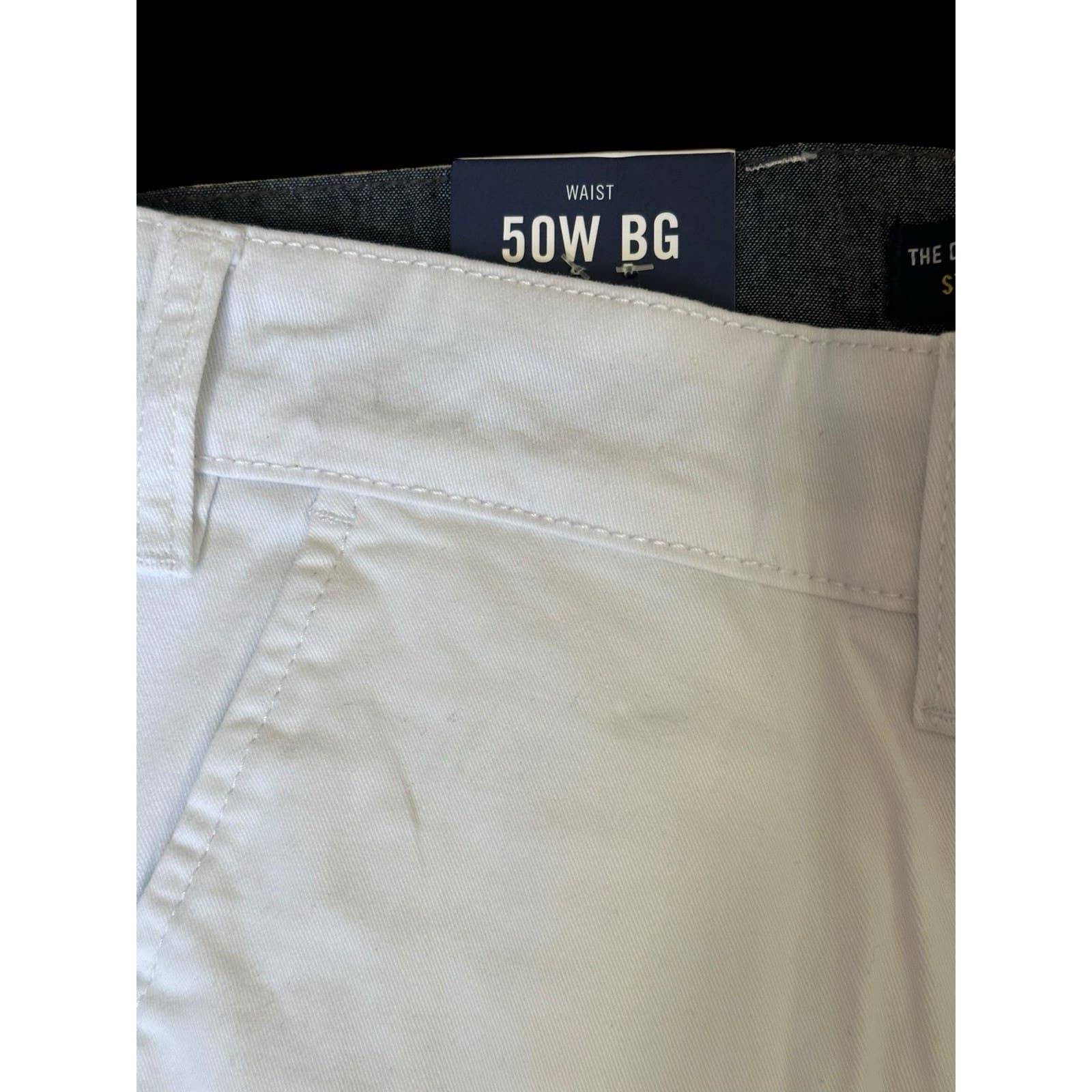 Nautica Size 50WBG White Cotton Deck Shorts New With Tag - Thumbnail 4