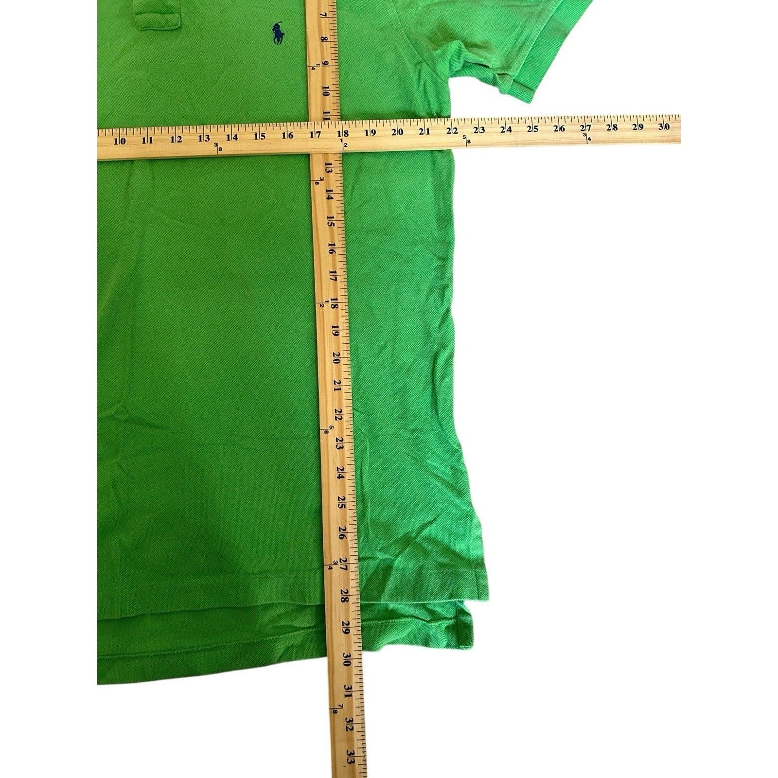 POLO by RALPH LAUREN Classic Polo Shirt w Small Pony Logo in Green Sz L Large - Thumbnail 5