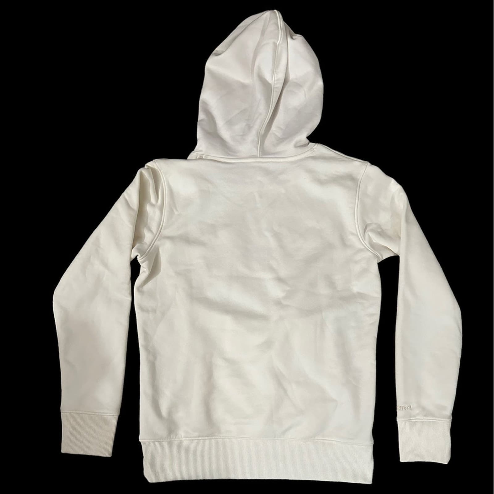 Under Armour Cold Gear Womens size Small Hoodie Cream purple big logo - Thumbnail 3