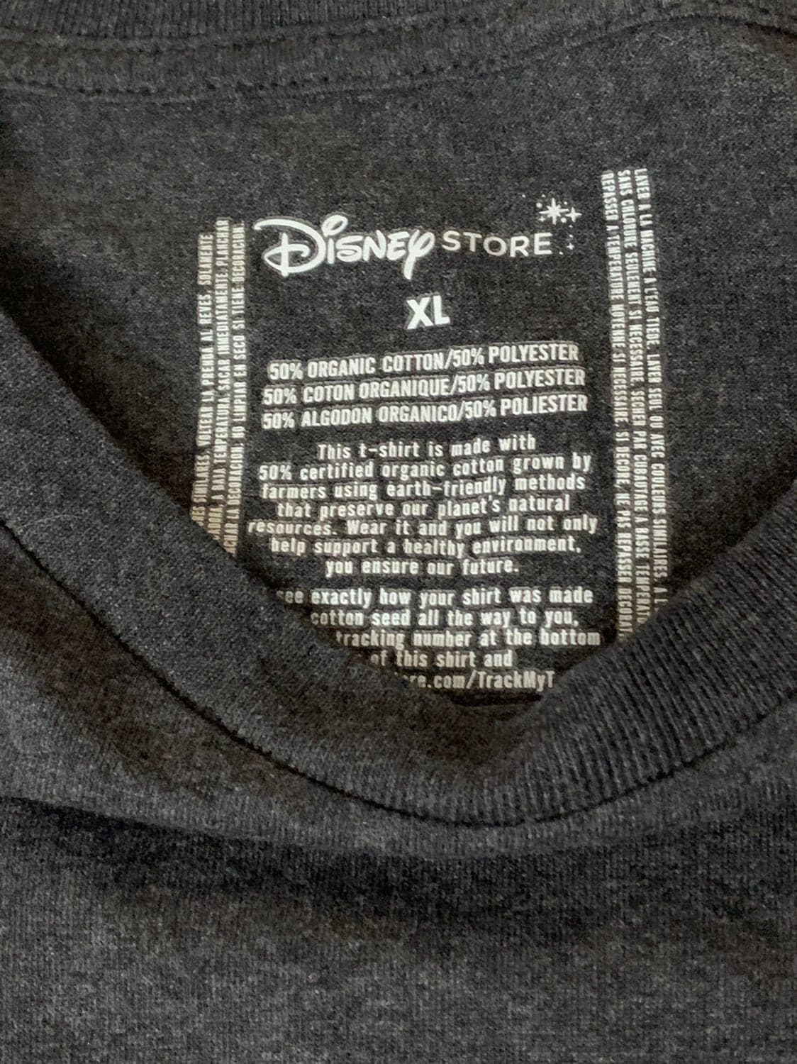 Disney Store T-shirt XL Mickey Mouse Legend 28 Large Velvet Grey - Thumbnail 3