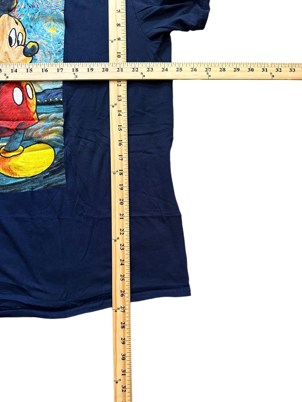 Disney Mickey Mouse Van Gogh Starry Night T-shirt sz 2XL - Thumbnail 2