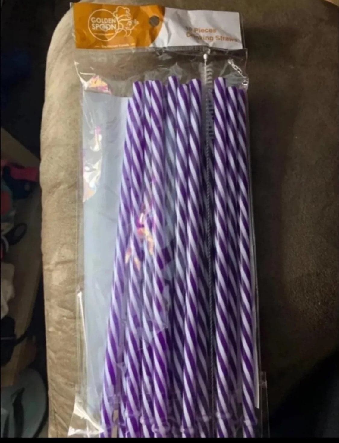 36 Reusable Plastic Straws w Bush - Thumbnail 3