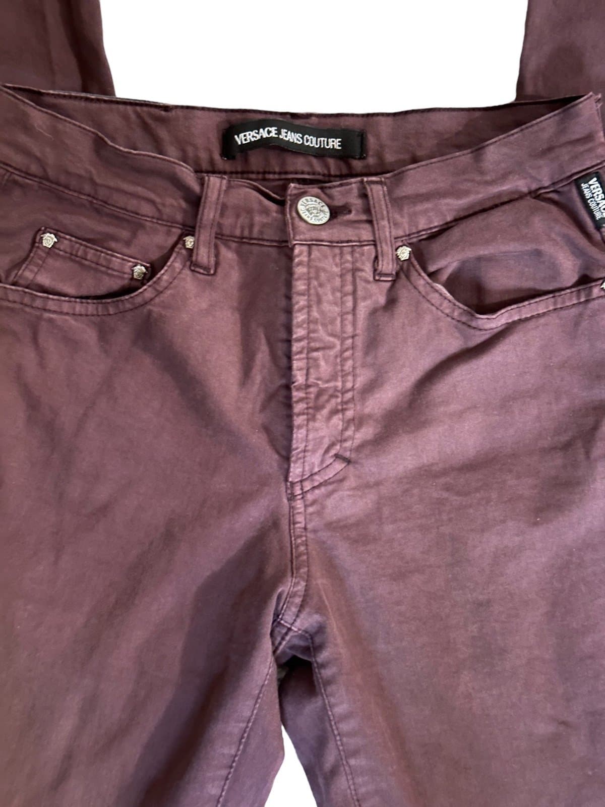 Versace Jeans Couture Womens Purple Pants - Thumbnail 9