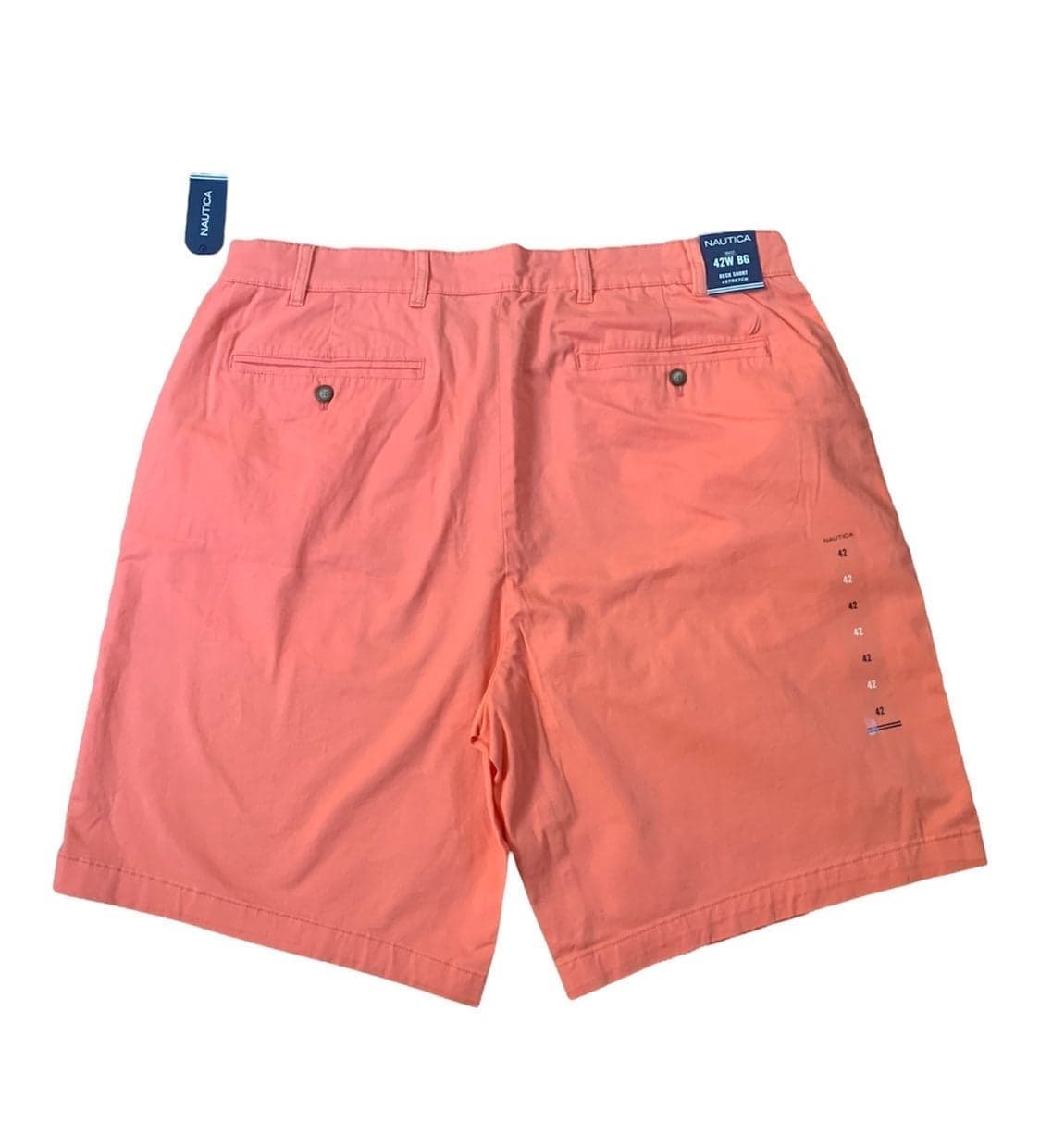 Nautica 9.5" BIG & TALL CLASSIC FIT DECK SHORTS 42W Big Casual Dress Men's - Thumbnail 4