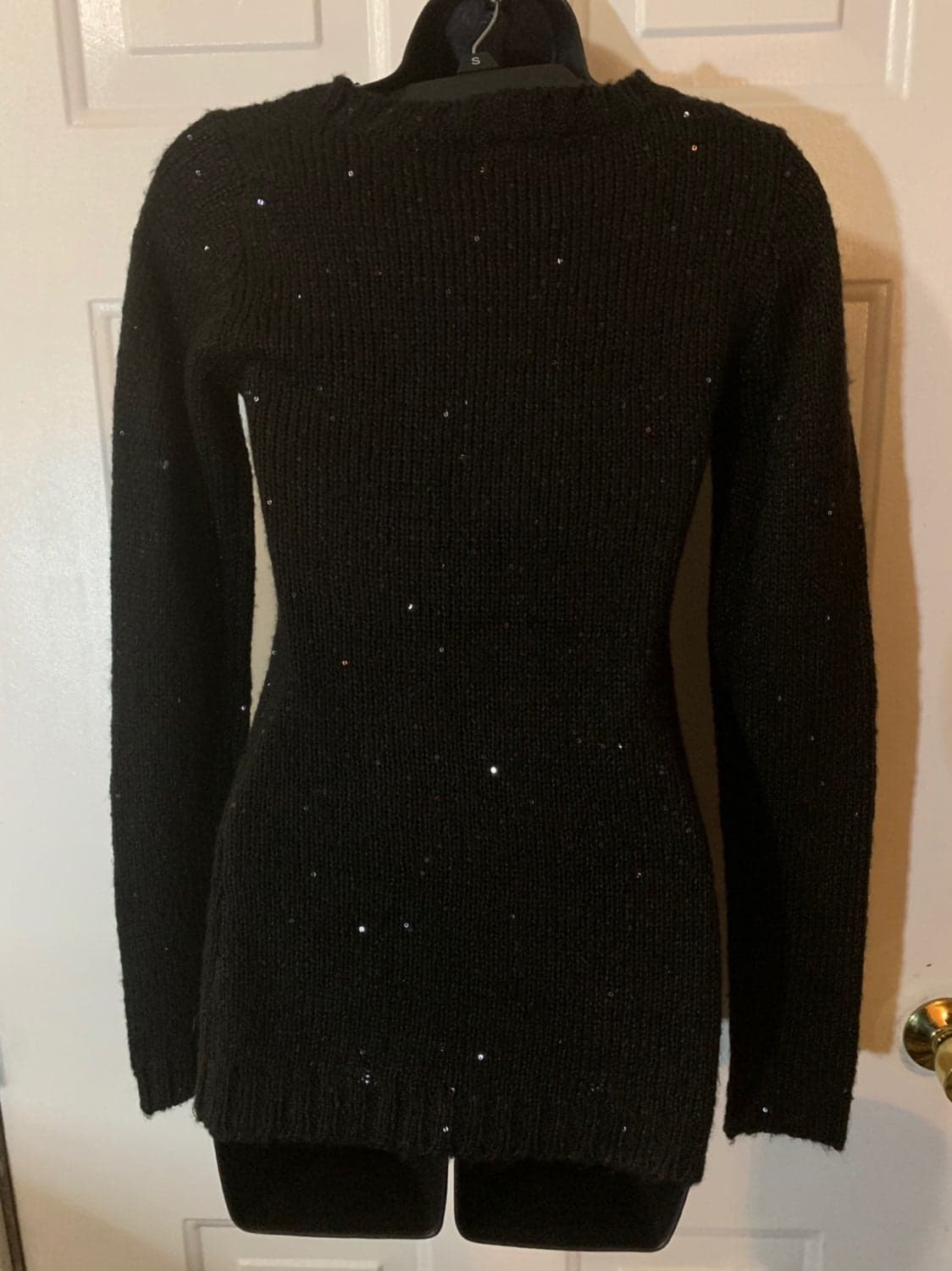 Rue 21 Sequin Black Sweater Small - Thumbnail 2