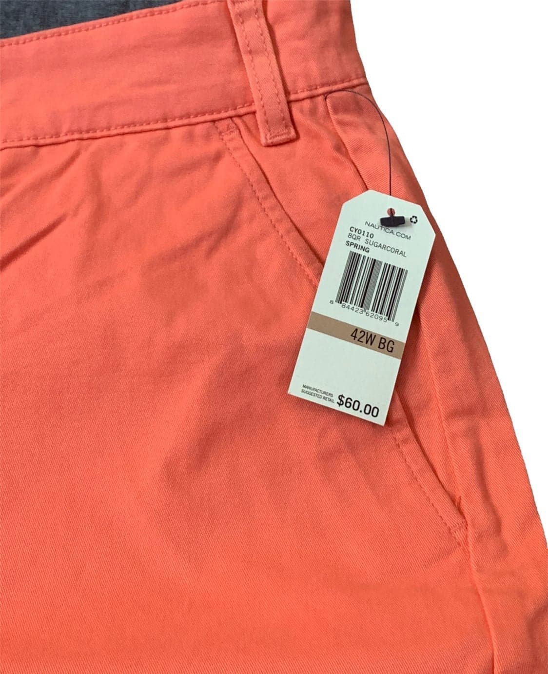 Nautica 9.5" BIG & TALL CLASSIC FIT DECK SHORTS 42W Big Casual Dress Men's - Thumbnail 5