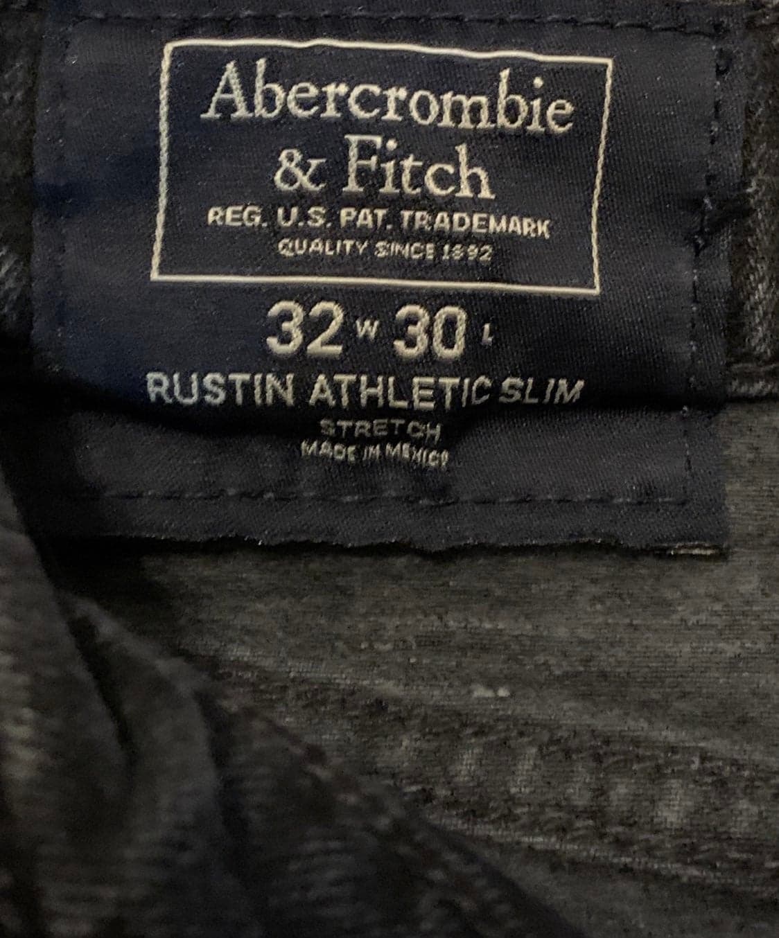 Abercrombie and Fitch rustin athletic slim mens jeans size 32X30 - Thumbnail 5