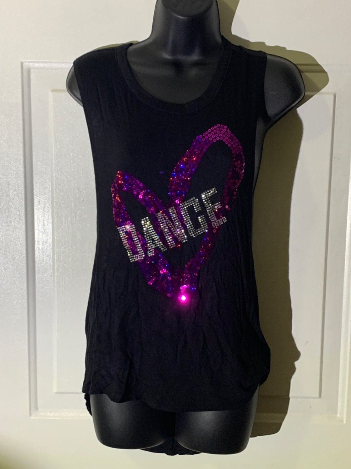Dance Sleeveless Shirt Open Back Small - Thumbnail 2