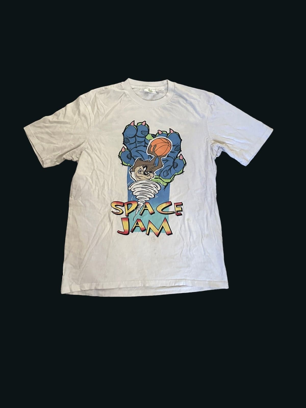 Vintage Taz Space Jam T-Shirt Mens Medium - Thumbnail 2