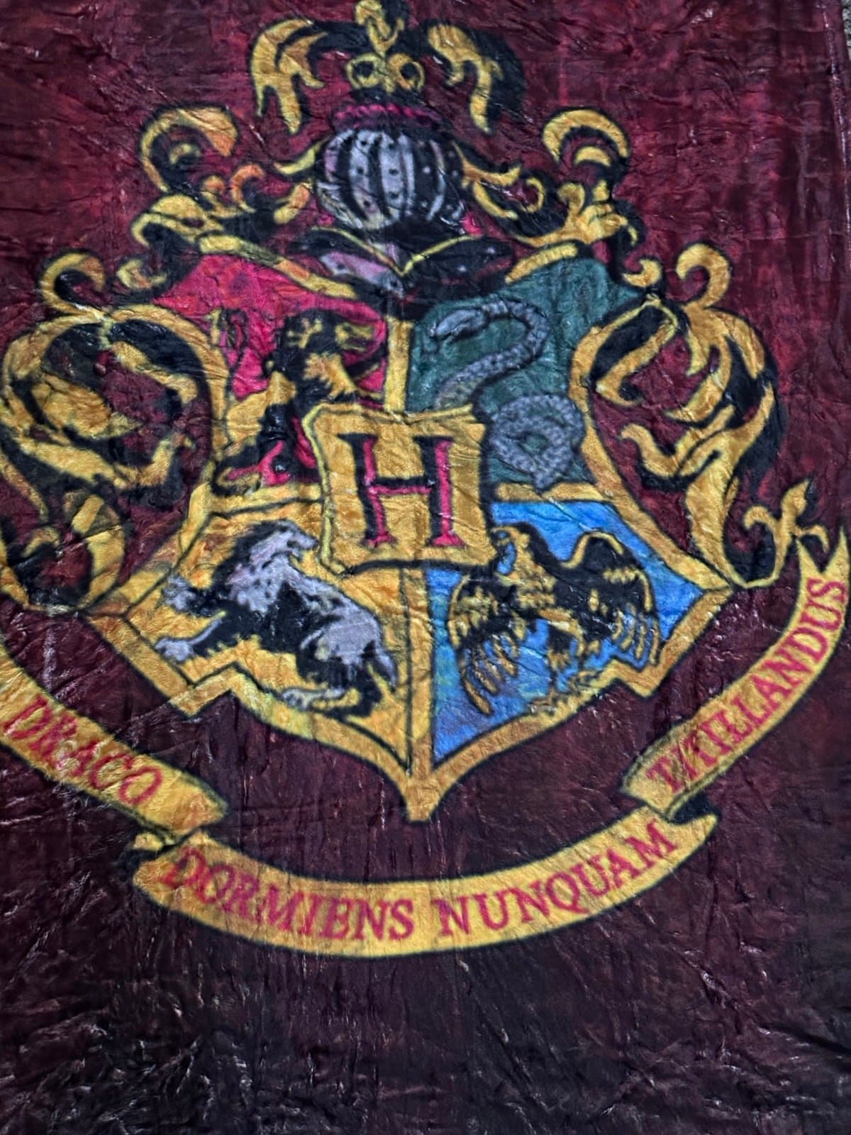 Harry Potter Crest Fleece Throw Blanket - Thumbnail 4