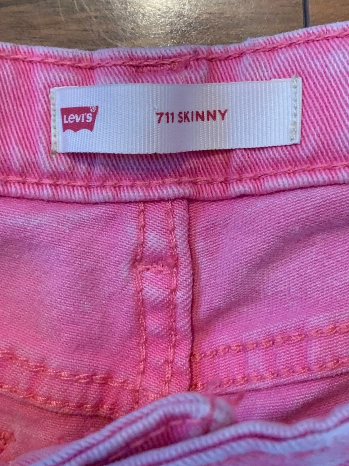 Girls size 14 Regular Pink Levi Skinny Jeans - Thumbnail 5