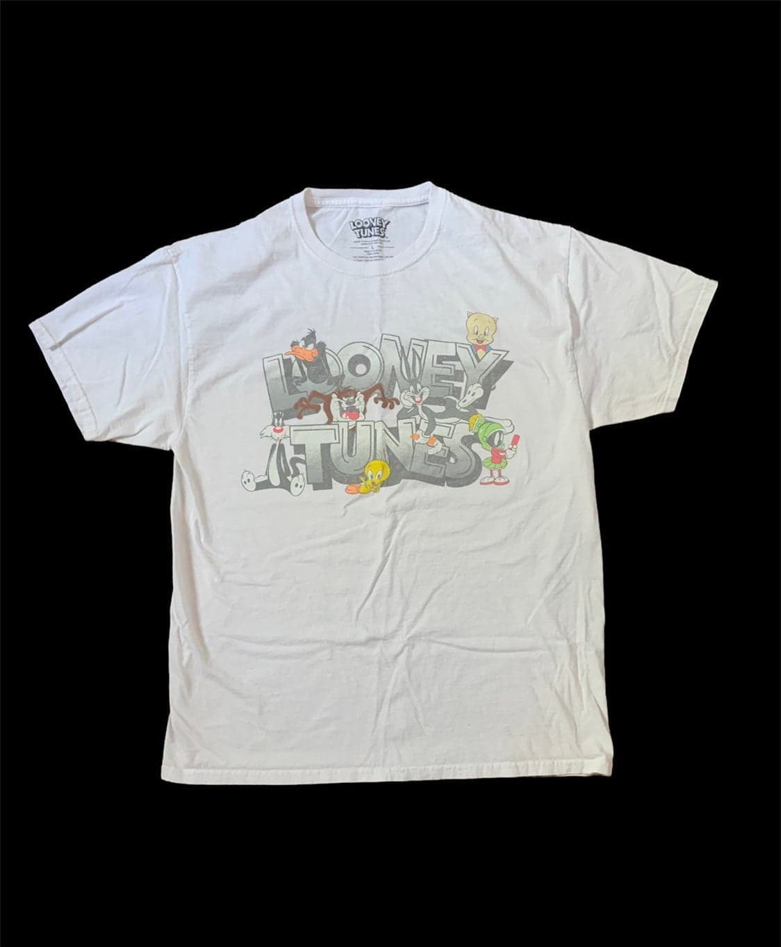 Retro Looney Tunes Bugs Bunny Thats All Folks Graphic T-Shirt - Thumbnail 2