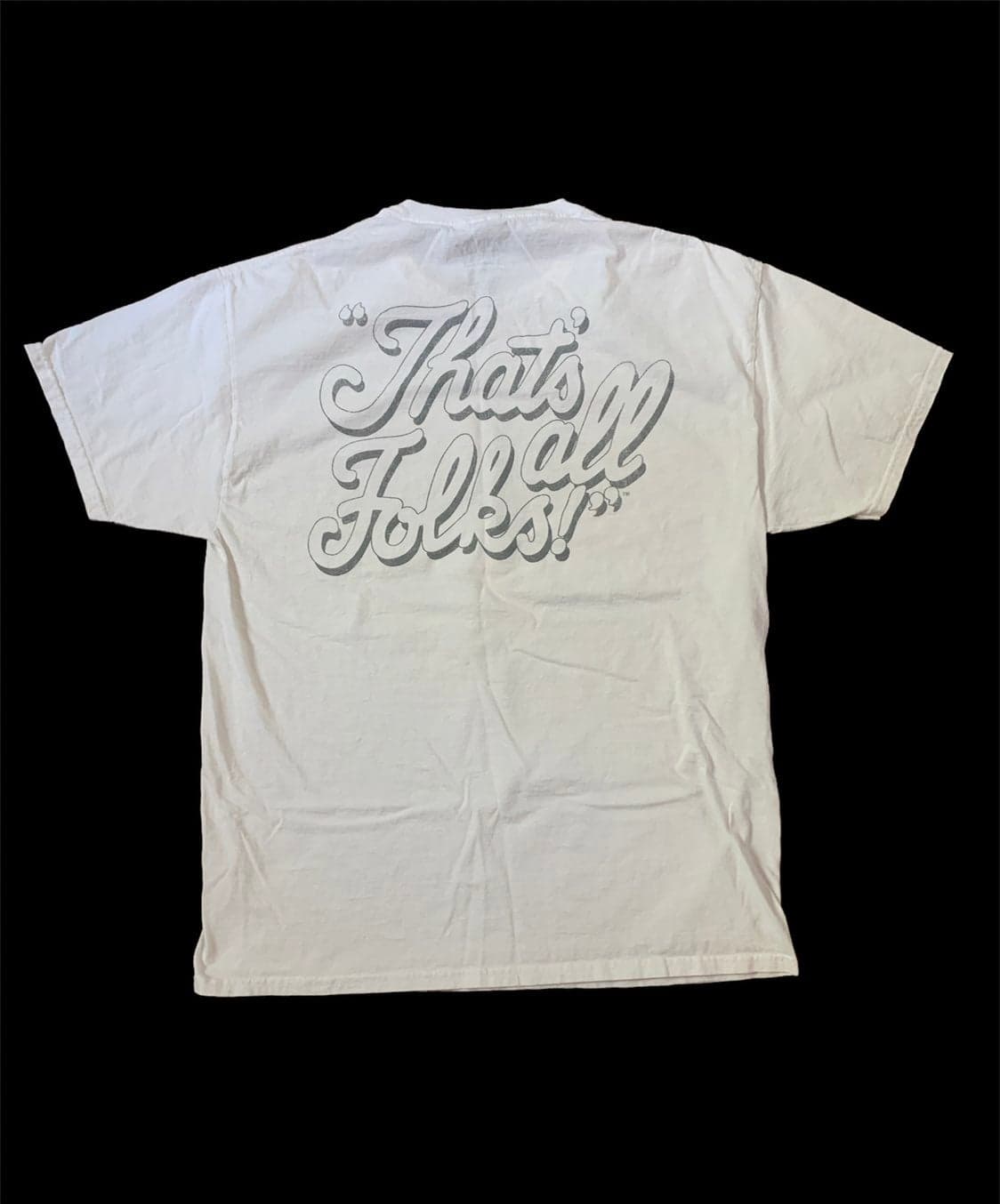 Retro Looney Tunes Bugs Bunny Thats All Folks Graphic T-Shirt - Thumbnail 3
