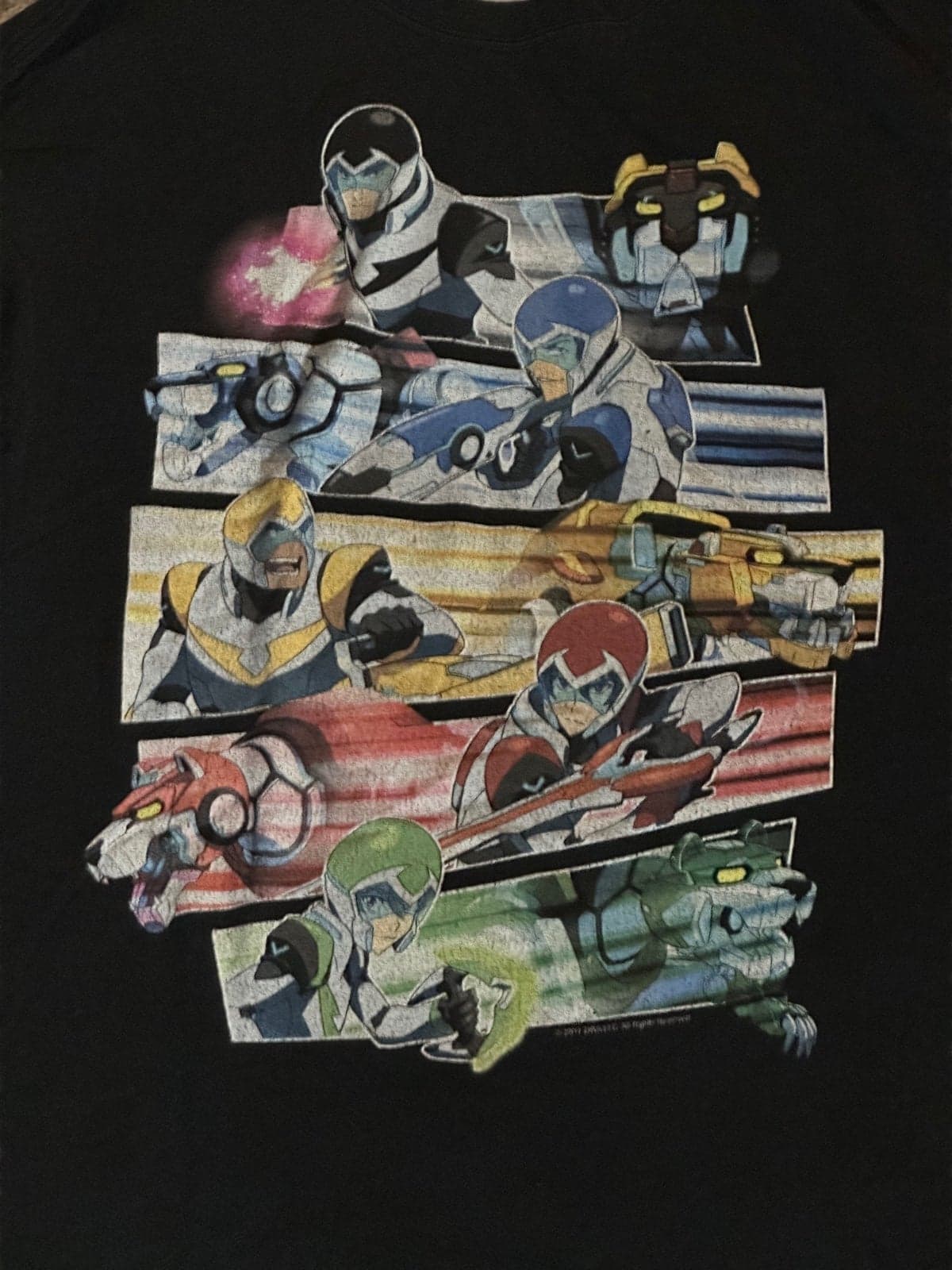 Voltron Legendary Defender Paladins Long Sleeve Strike T-Shirt Mens Large - Thumbnail 2