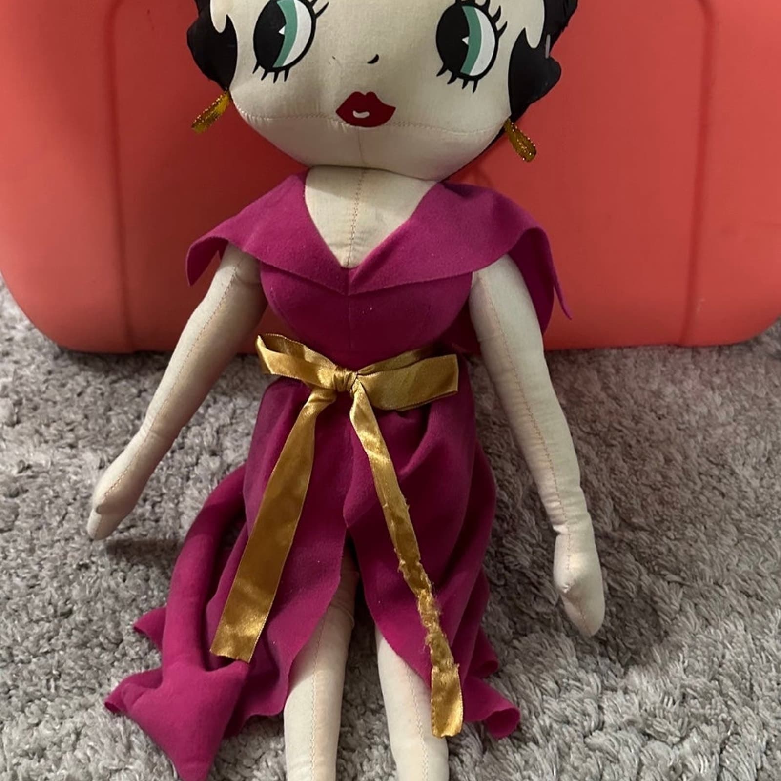 Betty Boop Devil Costume Plush Halloween Collection KellyToy 16.5in vintage 1999 - Thumbnail 2