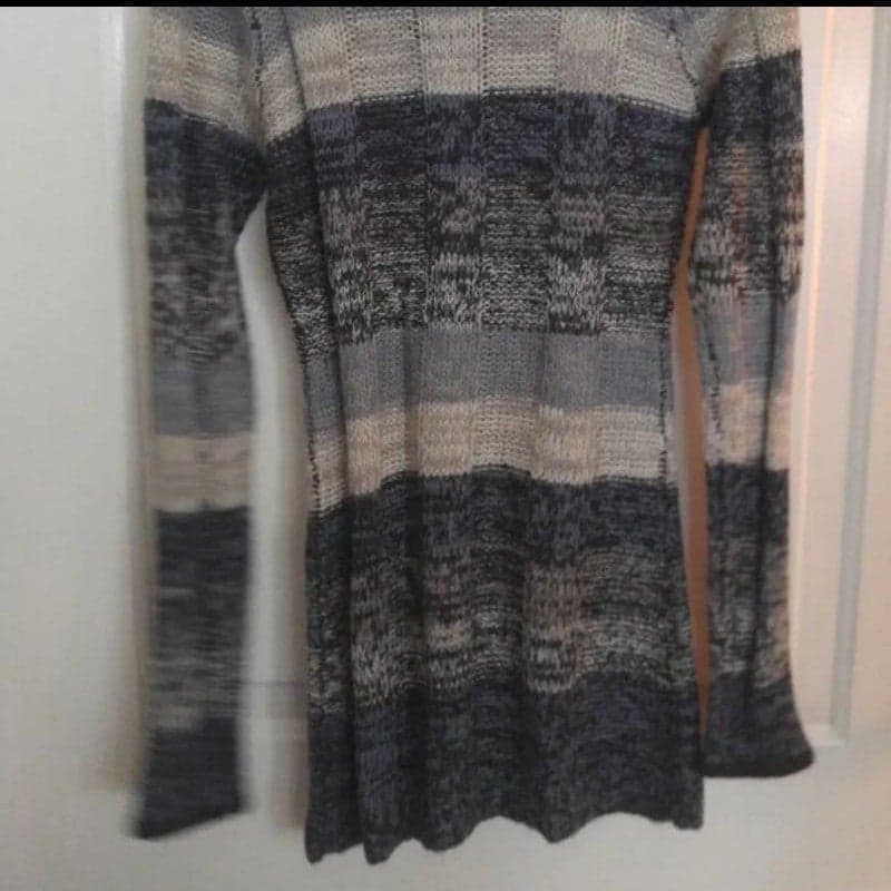 Grey and Blue Sweater Dress New size medium - Thumbnail 2