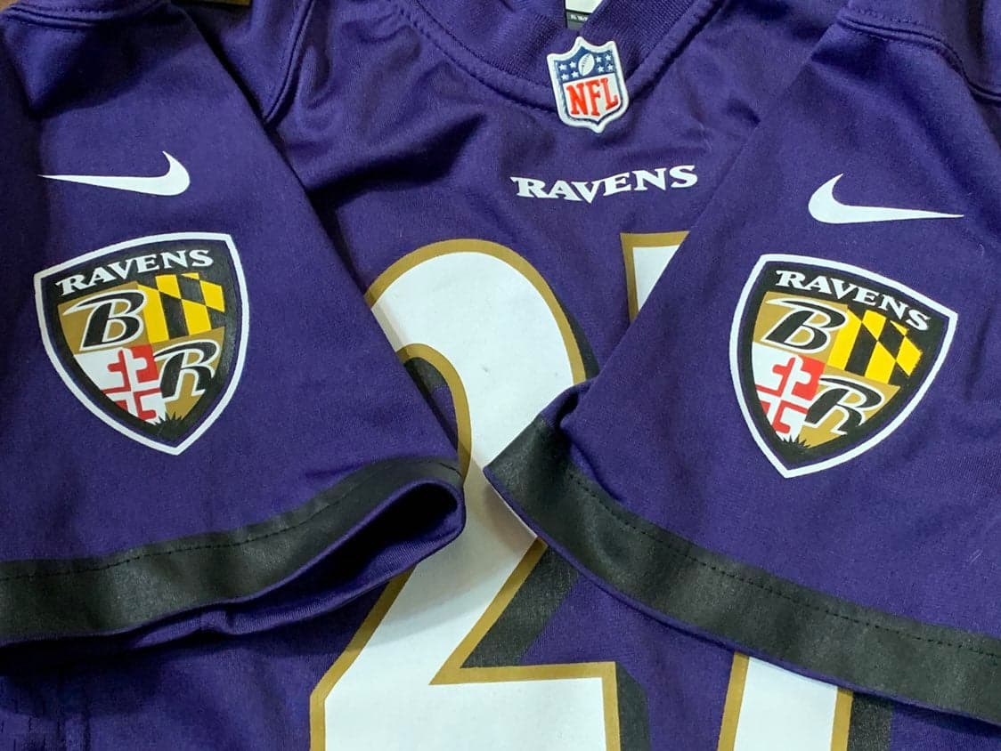 Nike OnField Baltimore Ravens NFL Jersey #27 Ray Rice Youth Boys Size X-Large - Thumbnail 4