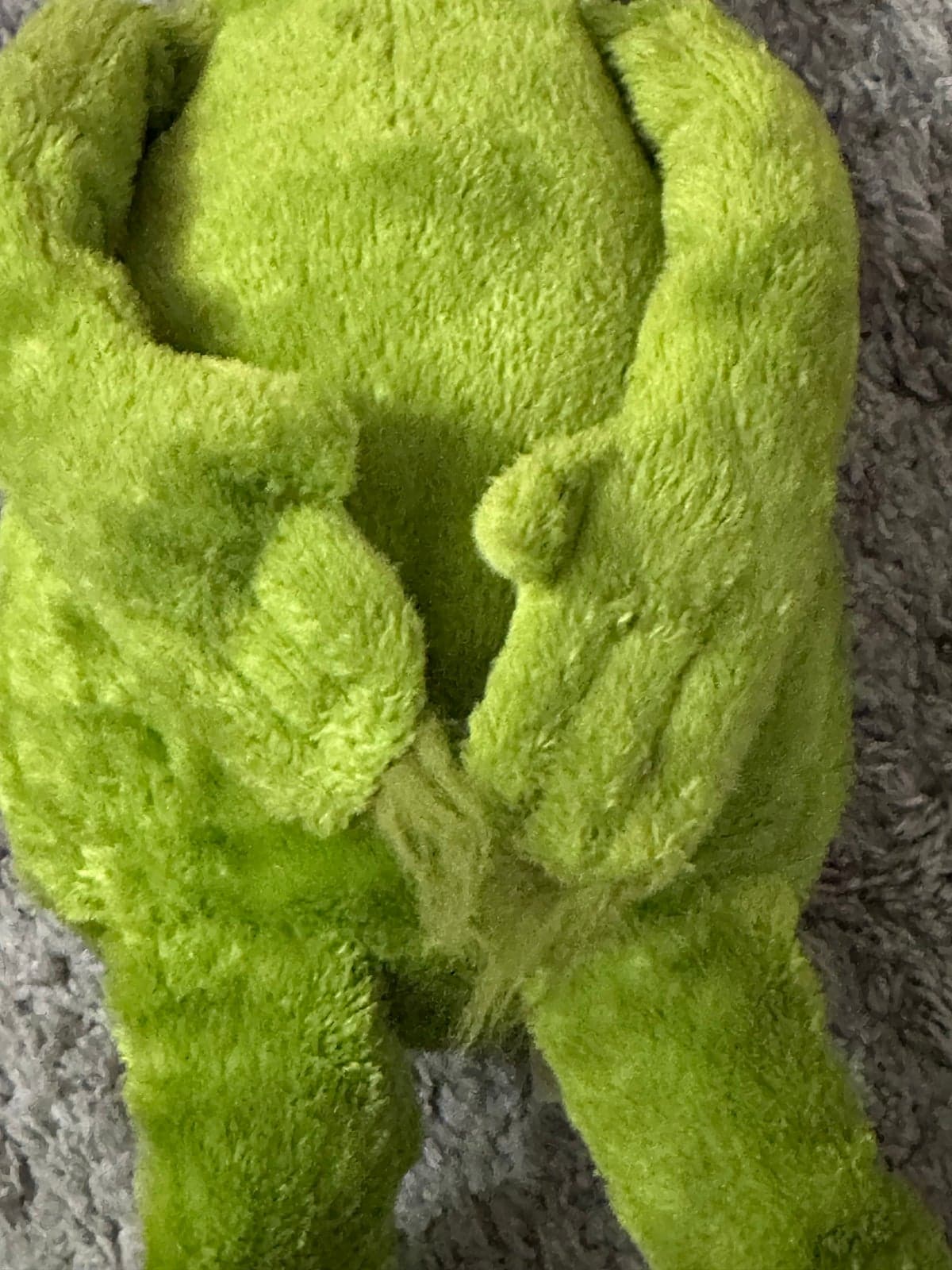 Large Dr Seuss How The Grinch Stole Christmas Green Yellow Kolhs Plush 20" Toy - Thumbnail 3