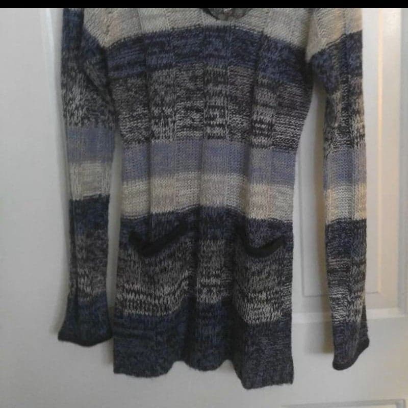 Grey and Blue Sweater Dress New size medium - Thumbnail 3