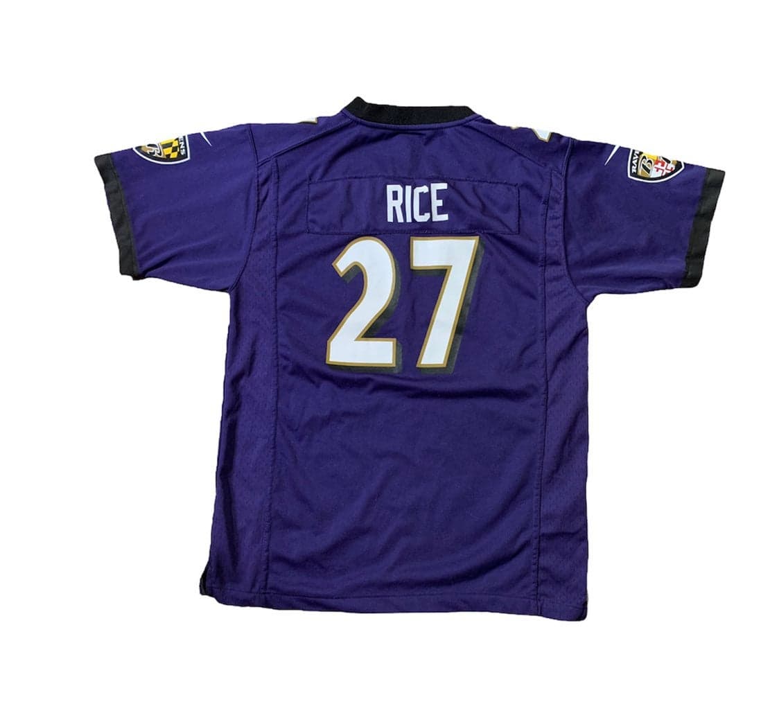 Nike OnField Baltimore Ravens NFL Jersey #27 Ray Rice Youth Boys Size X-Large - Thumbnail 2