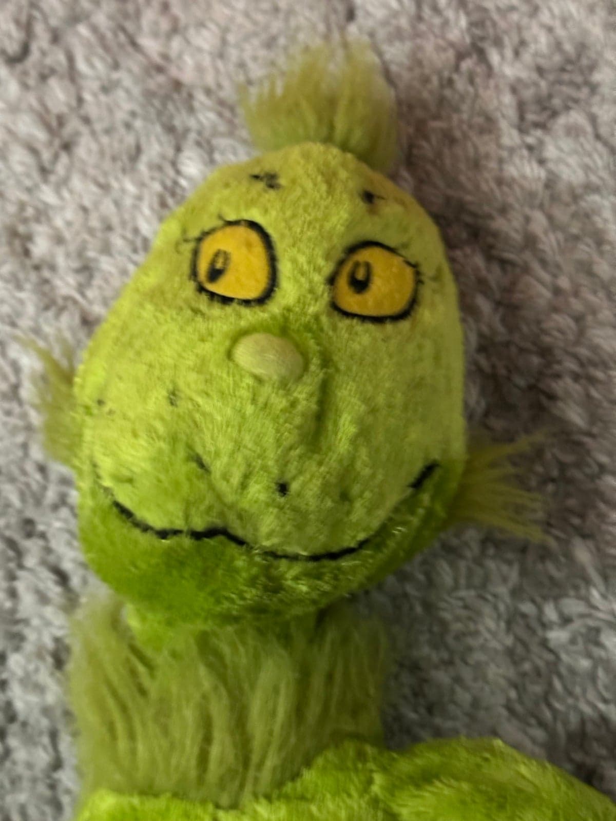 Large Dr Seuss How The Grinch Stole Christmas Green Yellow Kolhs Plush 20" Toy - Thumbnail 4