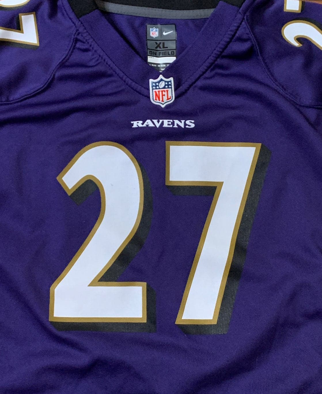 Nike OnField Baltimore Ravens NFL Jersey #27 Ray Rice Youth Boys Size X-Large - Thumbnail 3
