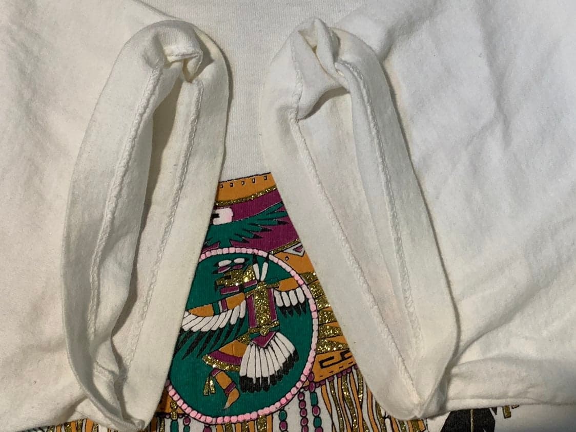 Diamond Dust Vintage 80s/90s Native American Tee Shirt Single Stitch USA MADE - Thumbnail 4
