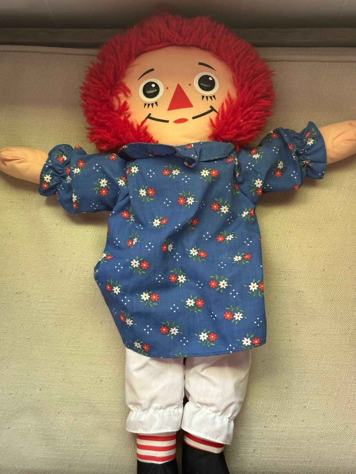 Vintage 1987 Raggedy Ann Doll By Playskool 18 Inches - Thumbnail 5