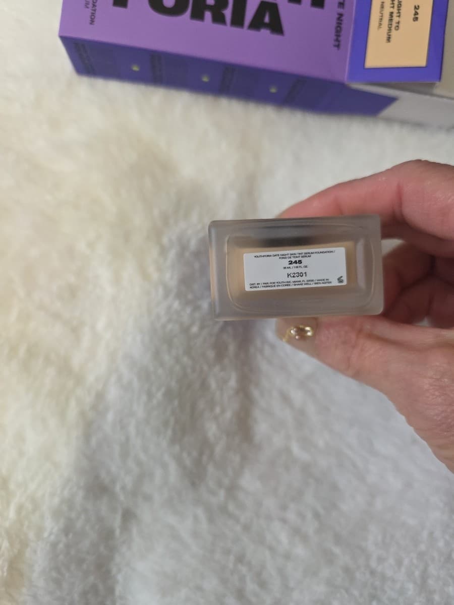 $48msrp youth foria Date Night Skin Tint Serum Foundation - 245 Light to Light Medium - Thumbnail 8