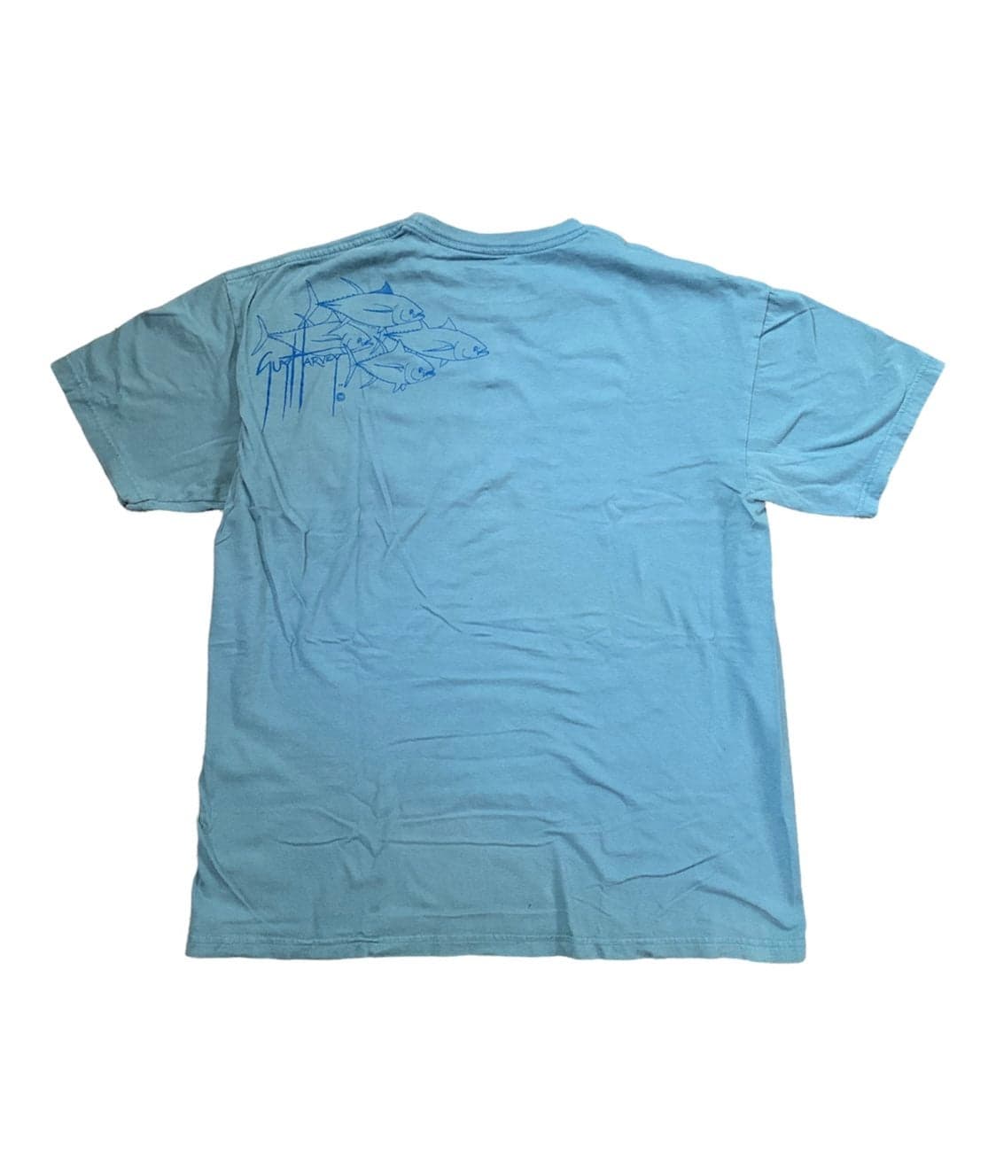 Guy Harvey Marlin T-Shirt Blue Men's Large Bluewater Shirt - Thumbnail 3